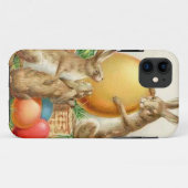 Oude Paashaas Paaseieren Paskaart Case-Mate iPhone Case (Achterkant (horizontaal))