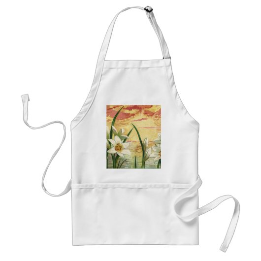 Oude Paasrozen en Victoriaanse engelen bij zonsopg Standaard Schort (Voorkant)