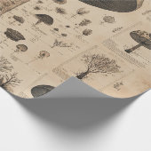 Oude Paddenstoel Botanische Grafiek (10) Cadeaupapier (Hoek)