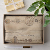 Oude Paddenstoel Botanische Grafiek (11) Tissuepapier (Geschenk)