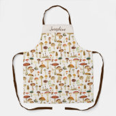 Oude Paddenstoelpatroon Schort (Voorkant)