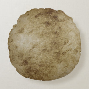 Oude pagina papier  antiek rond kussen