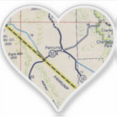 Oude Pahrump NV Kaart Sticker (Voorkant)