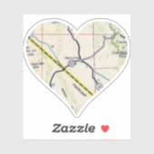 Oude Pahrump NV Kaart Sticker (Vel)