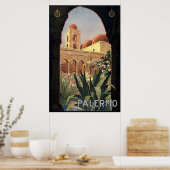 Oude Palermo Sicilië Toerisme Reizen Poster (Keuken)