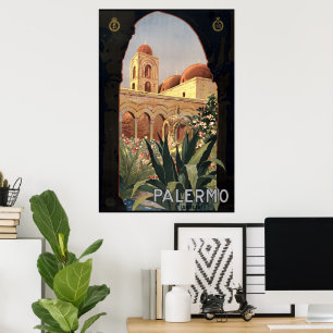 Oude Palermo Sicilië Toerisme Reizen Poster