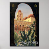 Oude Palermo Sicilië Toerisme Reizen Poster (Voorkant)