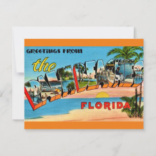 Oude Palm Beaches Florida Briefkaart
