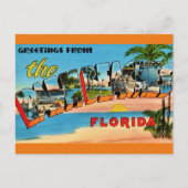 Oude Palm Beaches Florida Briefkaart (Voorkant)