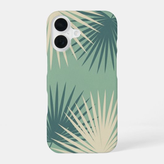 Oude Palmbladeren iPhone 16 Hoesje (Achterkant)