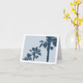 Oude Palmbomen Kaart (Gele Bloem)