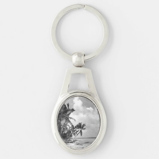 Oude Palmbomen Sleutelhanger (Voorkant)