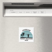 Oude Palmbomen Zonsondergang Aangepaste Gezinsvaka Magneet (Insitu (Vaatwasser))