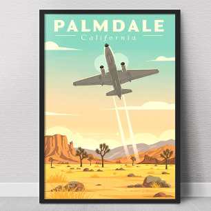 Oude Palmdale Californië Poster