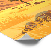 Oude Palmdale Californië Poster (Hoek)