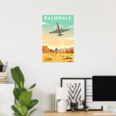 Oude Palmdale Californië Poster (Thuiskantoor)