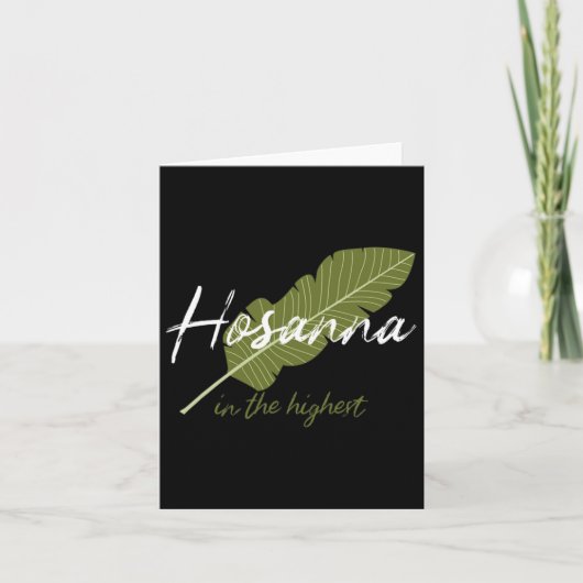 Oude palmzondag Hosanna in de hoogste Christi Kaart (Voorkant)