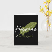 Oude palmzondag Hosanna in de hoogste Christi Kaart (Gele Bloem)