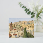 Oude panorama van Jeruzalem Briefkaart (Staand voorkant)