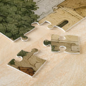 Oude panorama van Jeruzalem Legpuzzel (Zijkant)