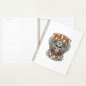 Oude Papa Biker Schedel Legende Planner (Display)