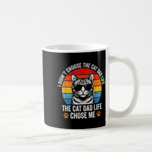 Oude papa kat leven koos grappige retro zonsonderg koffiemok