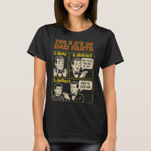 Oude papa scheet grappige vadersdag scheet humor G T-shirt