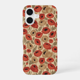 Oude papaverboeket iPhone 16 hoesje