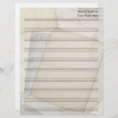Oude Papers Blank Bladmuziek 10 Stave (Voorkant / Achterkant)