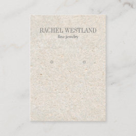 Oude Papier Luxe Sieraden Oorbel display Visitekaartje