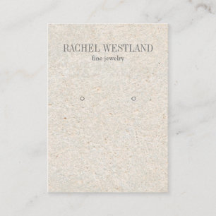 Oude Papier Luxe Sieraden Oorbel display Visitekaartje