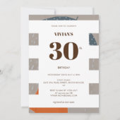 Oude Papier Trotse Dame In De Regen 30ste Verjaard Kaart (Achterkant)