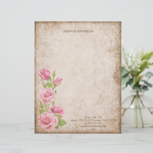 Oude papieren brief (Staand voorkant)