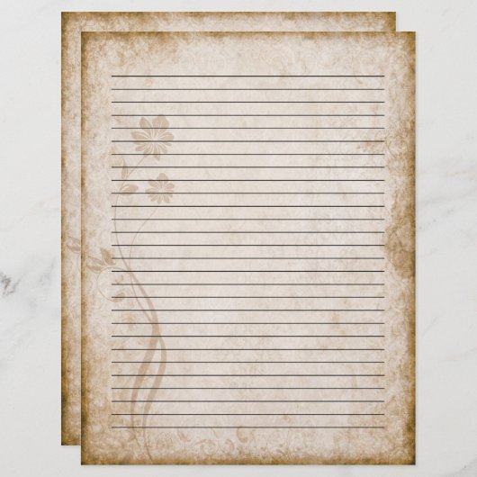 Oude papieren brief (Voorkant / Achterkant)