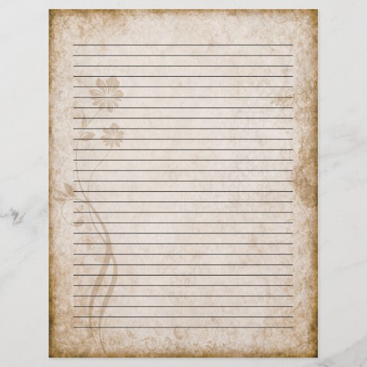 Oude papieren brief (Achterkant)