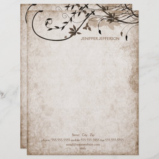 Oude papieren brief (Voorkant / Achterkant)