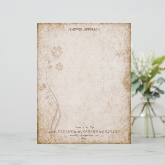 Oude papieren brief (Staand voorkant)