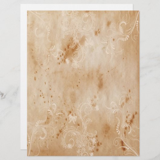 Oude papieren brief (Voorkant / Achterkant)