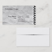 oude papieren laptop met spiral visitekaartje (Voorkant / Achterkant)