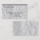 oude papieren laptop met spiral visitekaartje (Voorkant / Achterkant)