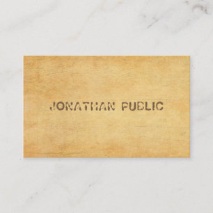  oude papieren noodlijdende scripttekst Luxury Visitekaartje