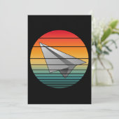 Oude Papieren Vliegtuig Kaart (Staand voorkant)