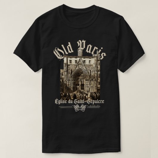 Oude Parijs glise du SaintSpulcre T-shirt (Design voorkant)