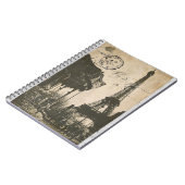 oude parijs-postkaartlaptop notitieboek (Linkerzijde)
