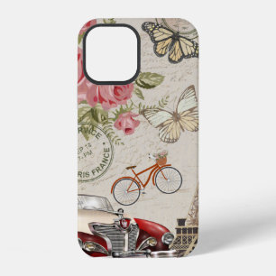 Oude Parijse ansichtkaart. iPhone 12 Hoesje