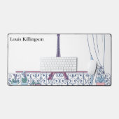 Oude Parijse Haussmann-architectuur Bureaumat (Keyboard & Muis)