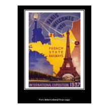 Oude Parijse Poster