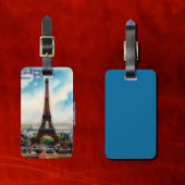 Oude Paris - Eiffeltoren Bagagelabel