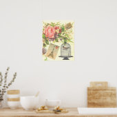 Oude Paris Frankrijk Eiffeltoren Poster (Keuken)