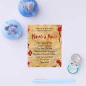 Oude parkwatersplatter Haunted House Flyers (Enkel)